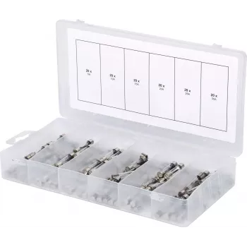 Sada poistiek ks tools 970.0270 – 120 ks, ploché poistky 5–30 A