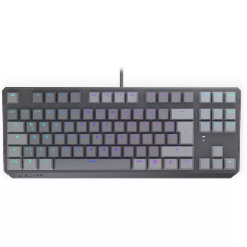 Mechanická klávesnica ENDORFY Thock V2 TKL s červenými spínačmi, Tenkeyless, DE-layout