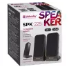 DEFENDER SPK-225 káblové 2.0 reproduktory, 4 W RMS, USB/DC 5 V, 3,5 mm, čierne