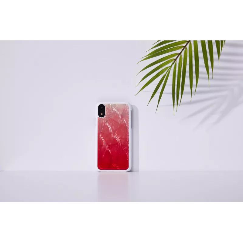 Puzdro na smartphone iKins pre iPhone XR – pink lake a biela
