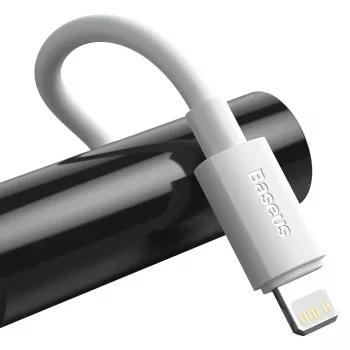 Baseus Simple Wisdom sada dátových káblov USB-C na Lightning PD 20W (2 ks/balenie) 1,5m biela