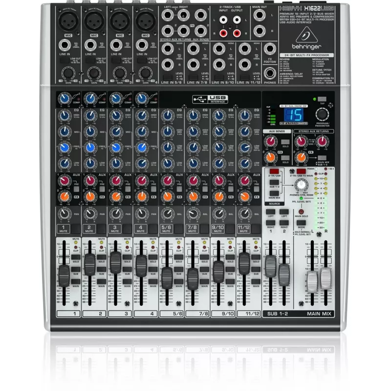 Behringer X1622USB audio mixážny pult 16 kanálov 10 - 200000 Hz