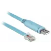 Delock adaptér USB 2.0 Type-A konektor samec na sériový RS-232 RJ45 konektor samec 2 m modrý