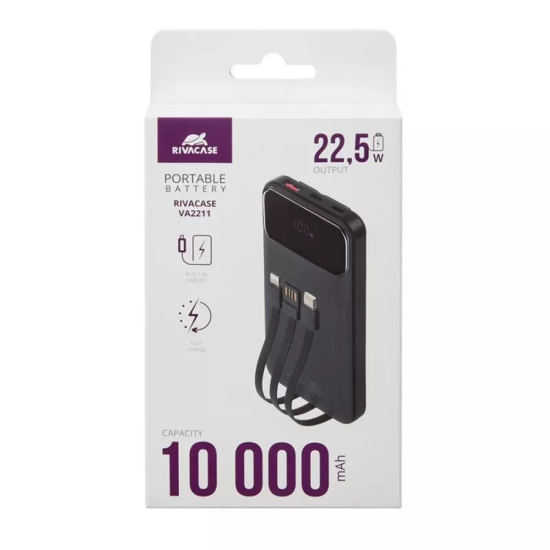 Power Bank USB 10000MAH/VA2211 čierna Rivacase