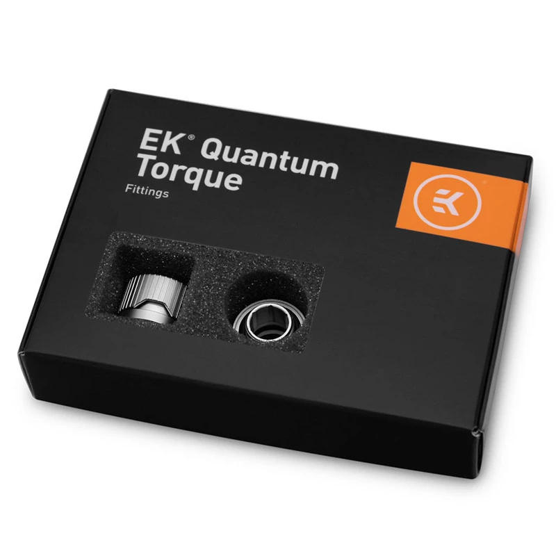 Fitting EK Water Blocks EK-Quantum Torque HDC 12, balenie po 6 kusov, saténový titán
