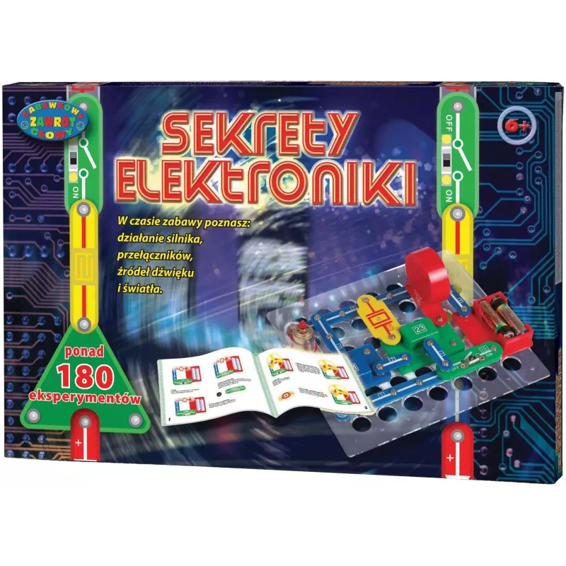 Vzdelávacia elektronická stavebnica Dromader Science Kit Secrets ZD-9551 — 180 experimentov
