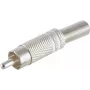 RCA (Cinch) konektor ShiverPeaks 52000-W — kovové puzdro, 6 mm, biela
