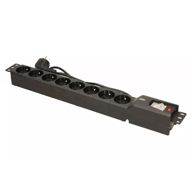 LESTAR LXARM 810 G-A K.:CZ 1,5M 19PDU čierna 8 AC zásuviek 230 V 1,5 m