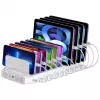 Unitek nabíjacia stanica 10x USB 2.4A 60W biela