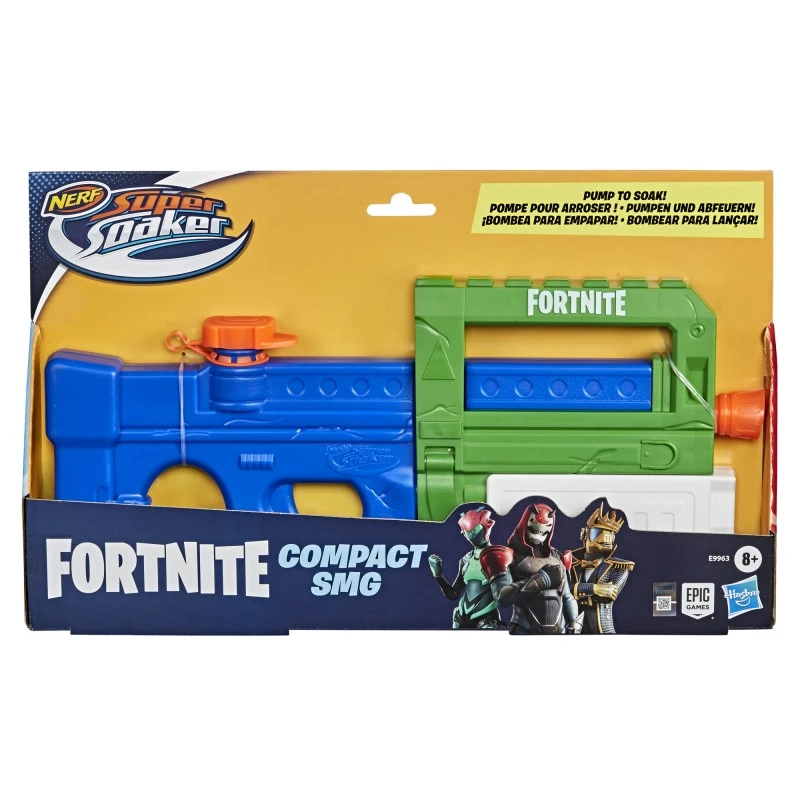Vodná pištoľ NERF Super Soaker Fortnite Compact SMG 2023 model (vodná hračka)