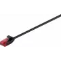 Wentronic Goobay CAT 6 tenký patch kábel, U/UTP, čierny, 0,25 m - medený materiál (71548)