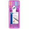 Staedtler triplus fineliner 334 Pastelová sada, 0,3 mm, 6 farieb