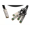 QSFP+ DAC kábel Extralink 40 Gbit/s na 4×10 Gbit/s, 3 m, 30AWG, QSFP+ konektor samec–samec