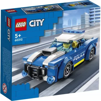 LEGO 60312 City Police Car hračka pre deti od 5 rokov s minifigúrkou policajta malý darček nápad dobrodružná séria prenasledovacie vozidlo stavebnica Singl