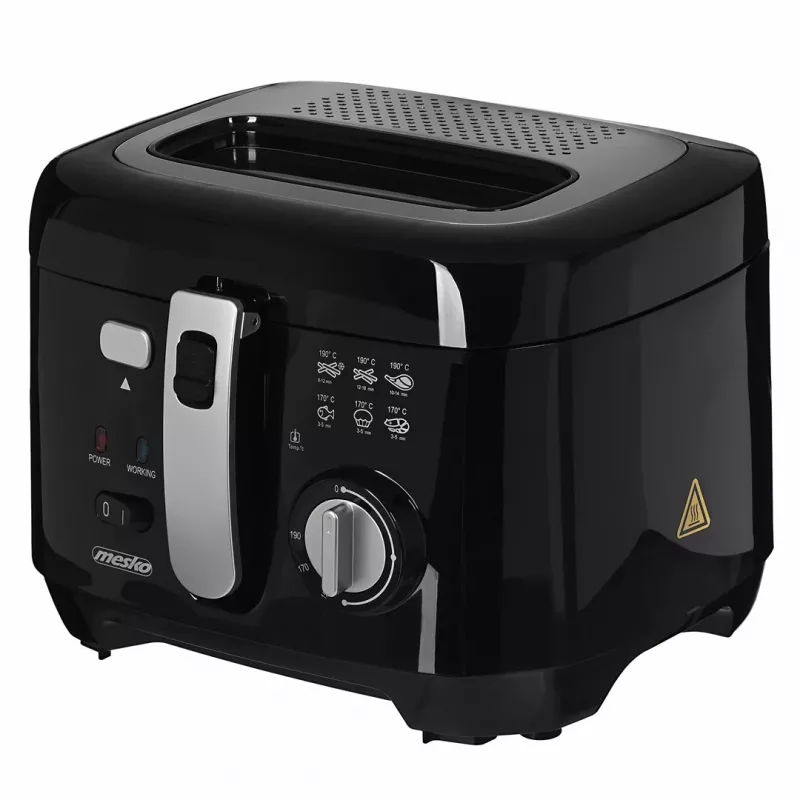 Fritéza Mesko Home MS 4908 Single 2,5 l 1800 W čierna sivá