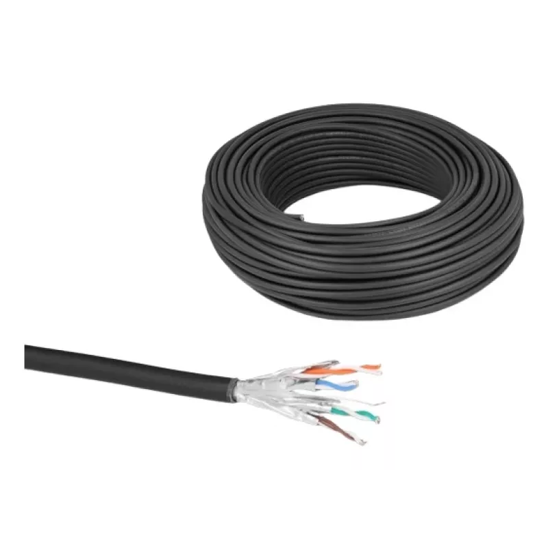 Sieťový kábel DeLOCK 80597 čierny Cat6a U/FTP 50m