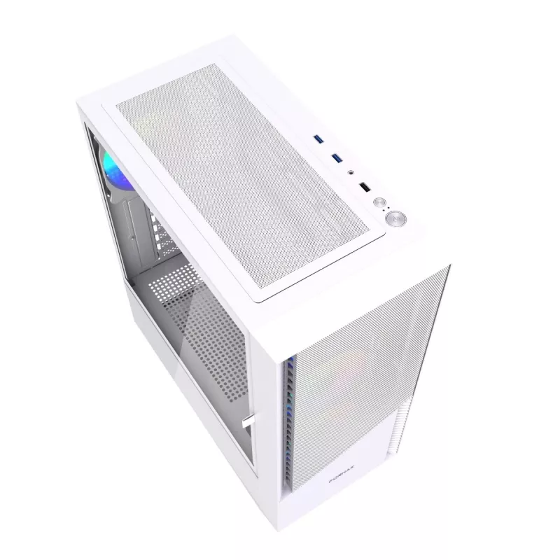 PC skriňa Midi-Tower Fornax 4300 ATX biela