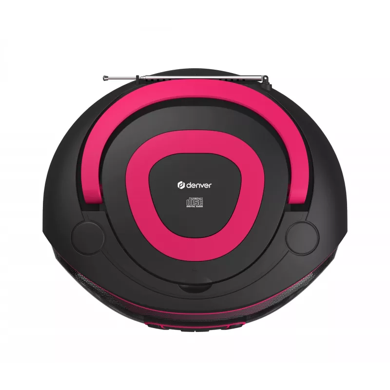 Osobný CD prehrávač Denver TDB-212P ružový 3,6W DAB+ FM