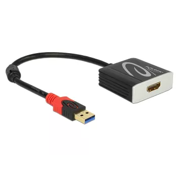 Videokábel adaptér DeLOCK 62736 USB Type-A na HDMI 0,2 m čierny
