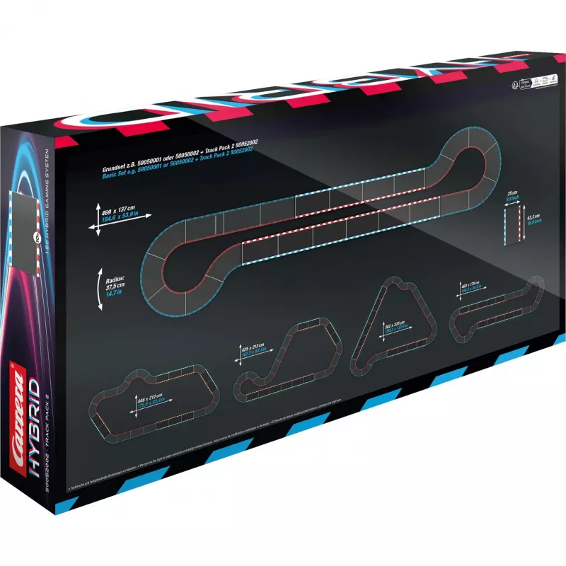 Rozširujúci balík dráhy Slotcar CARRERA Hybrid Track Pack 2 rozšírenie / auto-set