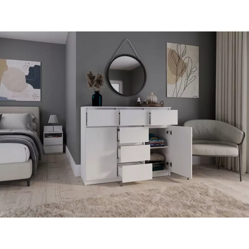 MALWA 2D6S biela komoda