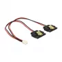 Interný napájací kábel DeLOCK 85249 0,2 m Molex na 2 x SATA