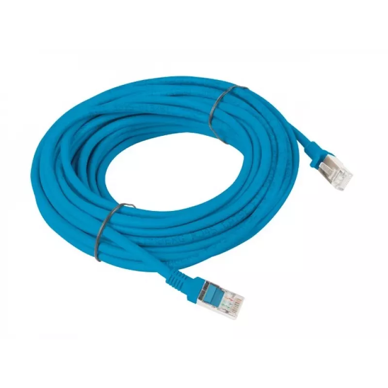 Lanberg patch kábel UTP Cat.5e 10 m modrý PCU5-10CC-1000-B