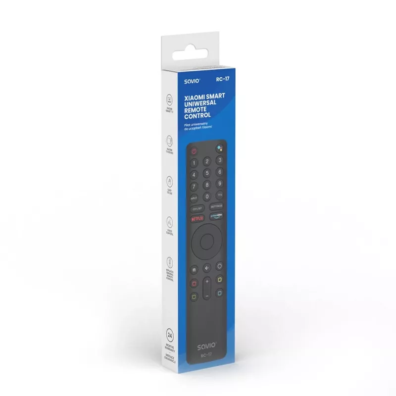 Univerzálny / náhradný diaľkový ovládač SAVIO RC-17 pre Xiaomi Smart TV