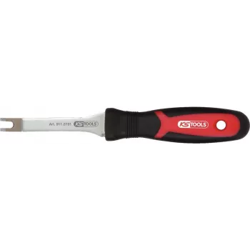 Páčidlo (odstraňovač klipov) KS Tools 911.8191 U-tvar 230 mm zahnuté úzke