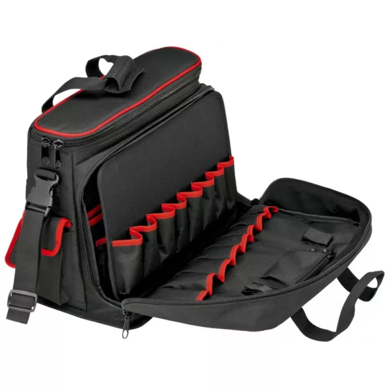 Knipex 00 21 10 LE kufrík na náradie čierny, červený polyester