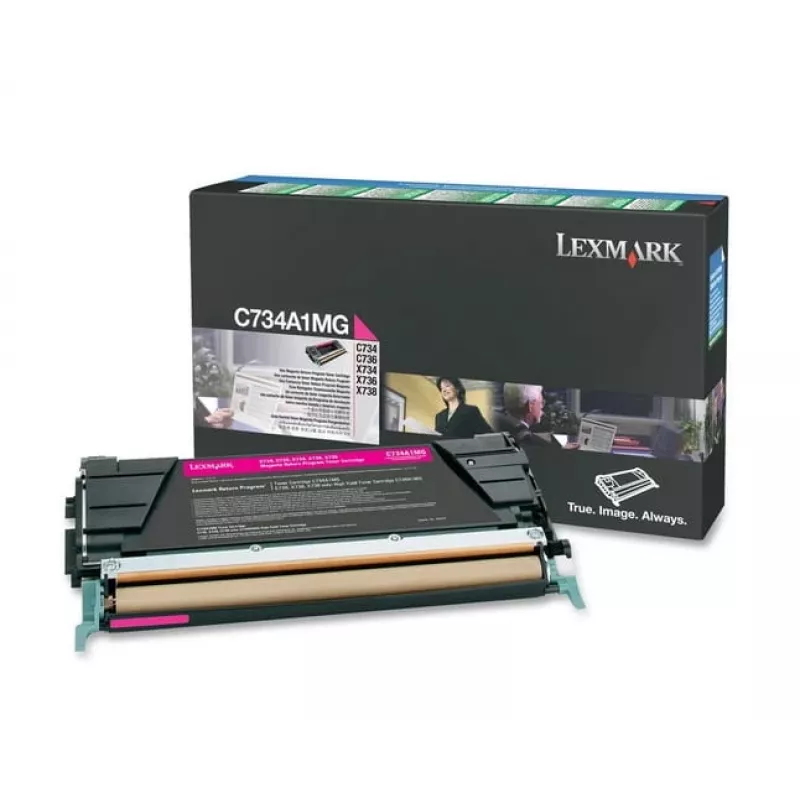 Lexmark - tonerová kazeta - 1 x purpurová - 6000 strán - LRP / LCCP (0C734A1MG)