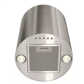 Digestor MAAN Elba Mini WPB 431 satén, puzdro z nehrdzavejúcej ocele, výška 400 mm, Ø310 mm, 120–300 m³/h, elektronické ovládanie
