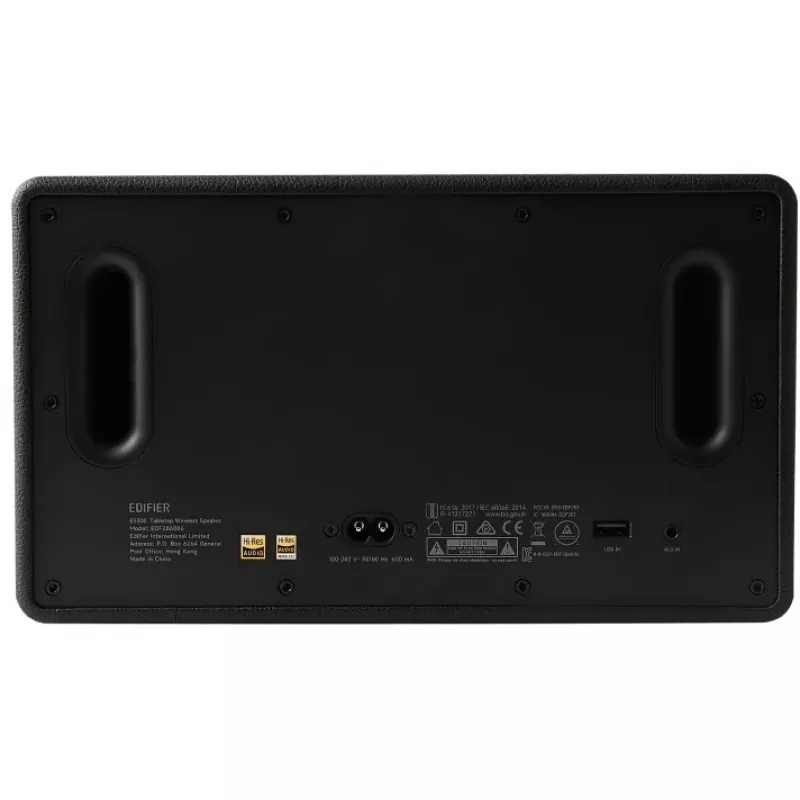 Párty reproduktor Edifier ES300 čierny – 2-pásmový, 60 W RMS, Bluetooth LDAC/SBC, USB-A, otočný ovládač