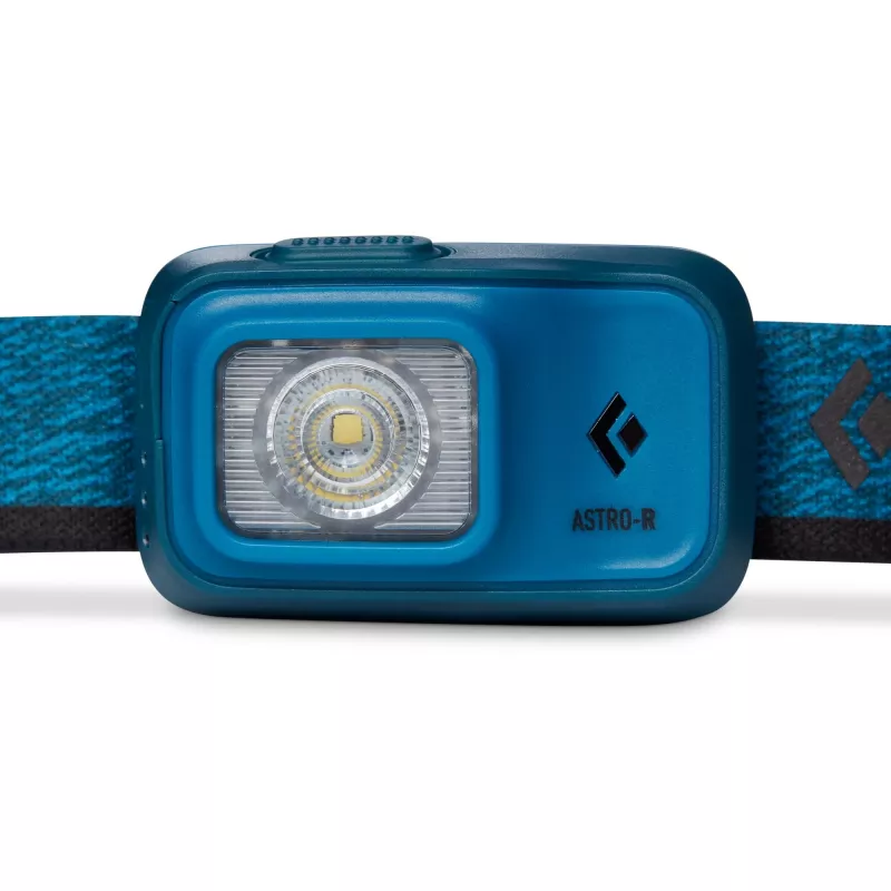 Čelová lampa Astro 300-R, LED svetlo modrá