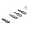 DeLOCK 64303 USB 3.2 Gen 1 Type-C hub 5000 Mbit/s sivý