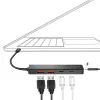 Hub USB-C, 4 porty 2x USB-A, 2x USB-C, čierny