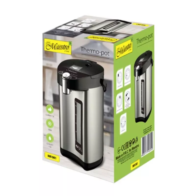 Feel-Maestro MR-081 termoska 3,8 l strieborná, čierna