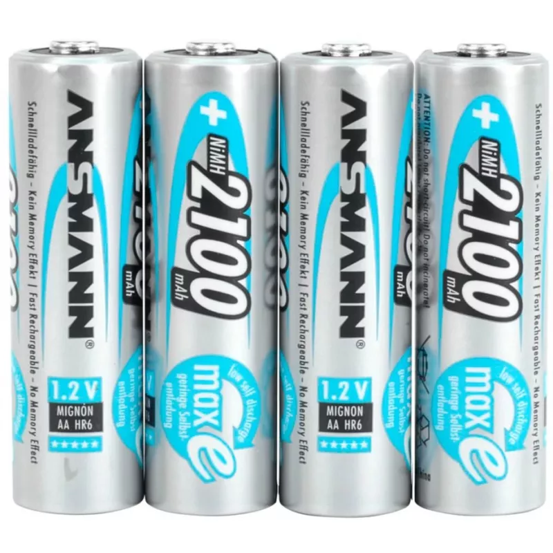 1x4 Ansmann maxE NiMH nabíjateľná batéria Mignon AA 2100 mAh 5035052