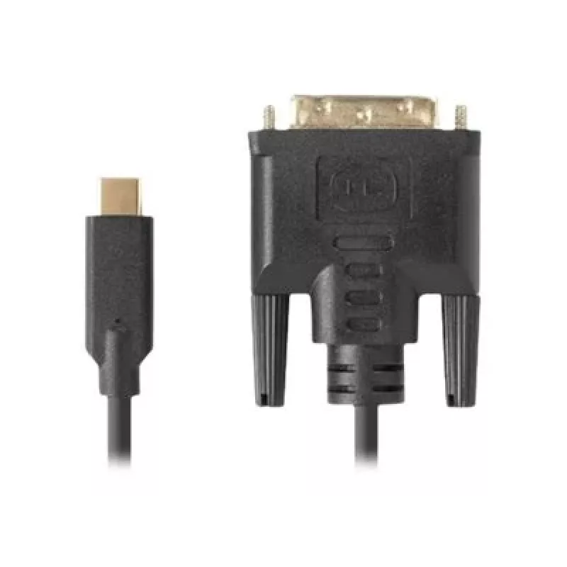 Videokáblový adaptér LANBERG CA-CMDV-10CU-0030-BK, USB Type-C na DVI-D, 3 m, čierny