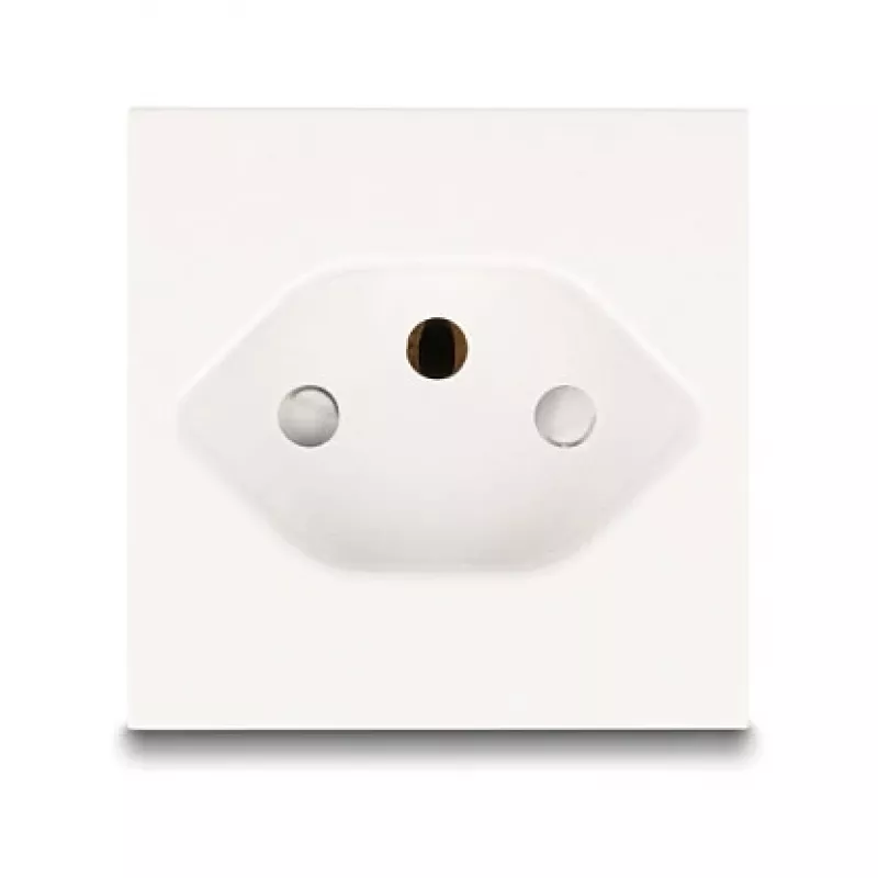 Uzemnená zásuvka DELOCK Easy 45 T13 Švajčiarsko 45×45 mm, 250 V / 10 A, biela
