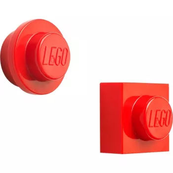 Sada magnetov od Room Copenhagen, model 40101730 (červená) – dekoratívne magnety v štýle LEGO