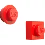 Sada magnetov od Room Copenhagen, model 40101730 (červená) – dekoratívne magnety v štýle LEGO