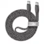 Rivacase PS6105 GR21 kábel USB-C na USB-C, 2,1 m, sivý