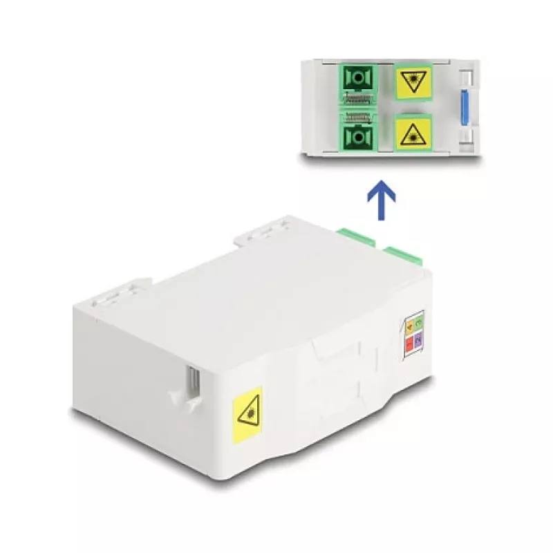 Optická zásuvka DeLOCK 88097 SC simplex biela