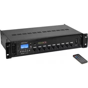 Zmiešavací zosilňovač Omnitronic MA-60P 60W 100V — 60 W ELA zmiešavací zosilňovač s 100-V výstupom