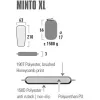 Minto XL 41117, kempingová podložka čierna