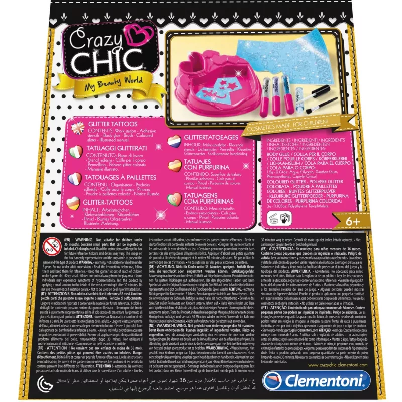 Clementoni Crazy Chic, viacfarebná, 6 rokov, modrá, zelená, strieborná, 55 mm, 230 mm, 250 mm