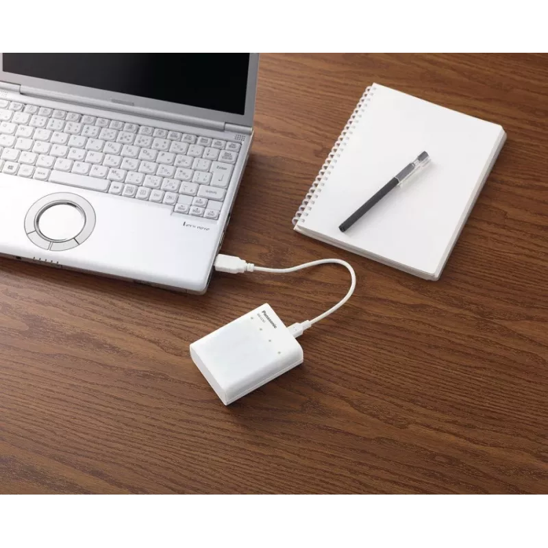 USB nabíjačka PANASONIC Eneloop Smartplus BQ-CC87 + 4x AA 2000 mAh (K-KJ87MCD40USB)