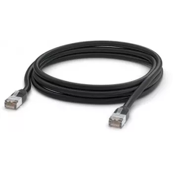 Sieťový kábel Ubiquiti UACC-CABLE-PATCH-OUTDOOR-3M-BK RJ-45 Cat5e 3m čierny