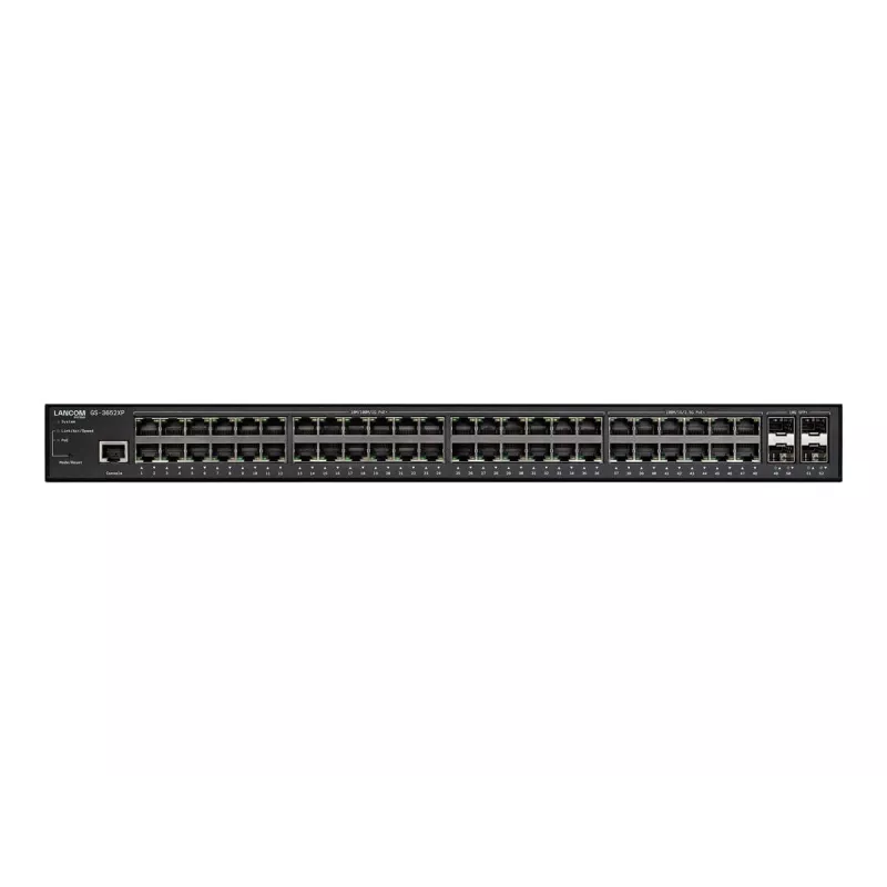 LANCOM GS-3652XP Managed L3 2.5G Ethernet (100/1000/2500) Power over Ethernet (PoE) 1U čierna